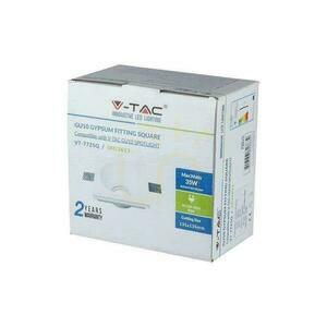 Weiße quadratische Einbauleuchte aus Gips V-TAC VT-772 GU10, SKU 3653 2 Weiße quadratische Einbauleuchte aus Gips V-TAC VT-772 GU10, SKU 3653 small 2