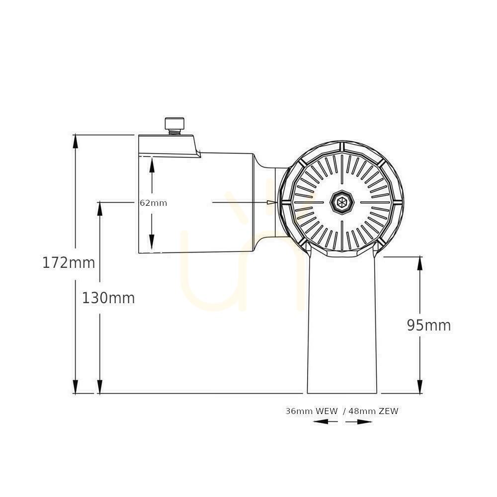 Anzeige Arm Mount Adapter für LED-Straßenlampen 48mm V-TAC VT-11858 VT-795-1 Arm Mount Adapter für LED-Straßenlampen 48mm V-TAC VT-11858 VT-795-1