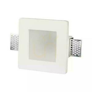 V-TAC GIPS GU10 Vertieftes mattiertes Glas Quadratisch 120x120 Weiß VT-801SQ Mesh. small 1