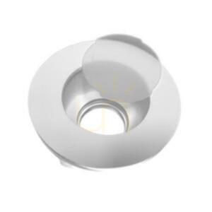 Mesh V-TAC GIPS GU10 Vertieftes mattiertes Glas Rund fi.120 Weiß VT-801SQ small 2