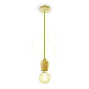 V-TAC Pendelleuchte Holz Grüner Draht VT-7778-GN 5 Jahre Garantie 1 V-TAC Pendelleuchte Holz Grüner Draht VT-7778-GN 5 Jahre Garantie small 1