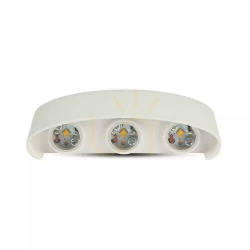 Prüfen Wandmontage Top Down V-TAC 5W LED Leuchte Weiß IP54 VT-846 4000K 630lm