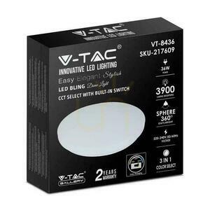 Plafond V-TAC 36W Milky CCT Farbwechsel fi.480 VT-8436-M-N 3000K-6400K 3900lm 2 Plafond V-TAC 36W Milky CCT Farbwechsel fi.480 VT-8436-M-N 3000K-6400K 3900lm small 2