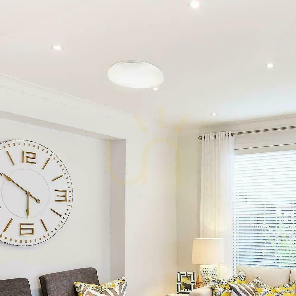Aussicht Plafond V-TAC 36W Milky CCT Farbwechsel fi.480 VT-8436-M-N 3000K-6400K 3900lm Plafond V-TAC 36W Milky CCT Farbwechsel fi.480 VT-8436-M-N 3000K-6400K 3900lm
