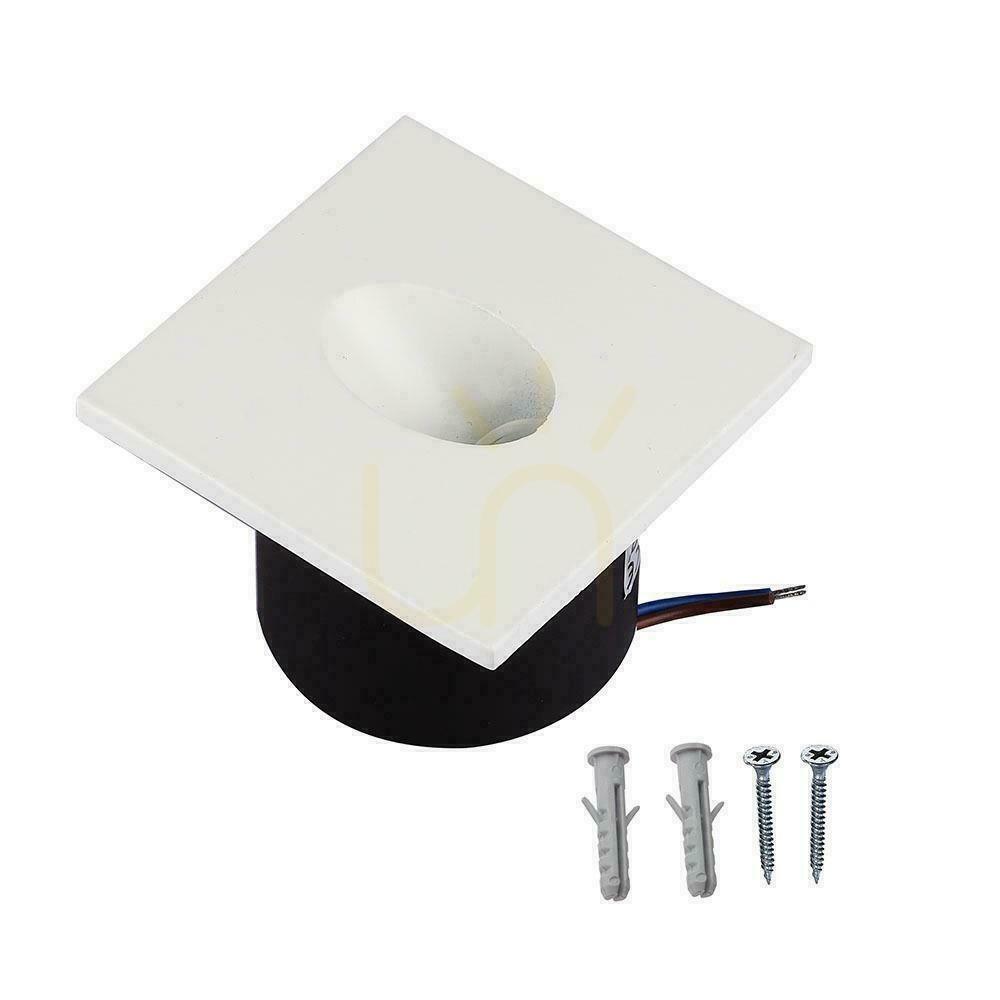Zeige Treppenhausleuchte 3W LED V-TAC Square Weiß 230V VT-1109 4000K 270lm Treppenhausleuchte 3W LED V-TAC Square Weiß 230V VT-1109 4000K 270lm