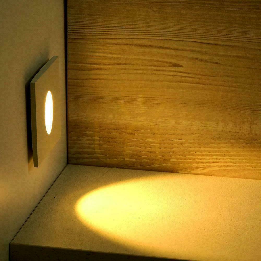 Aussicht Treppenhausleuchte 3W LED V-TAC Square Weiß 230V VT-1109 4000K 270lm Treppenhausleuchte 3W LED V-TAC Square Weiß 230V VT-1109 4000K 270lm
