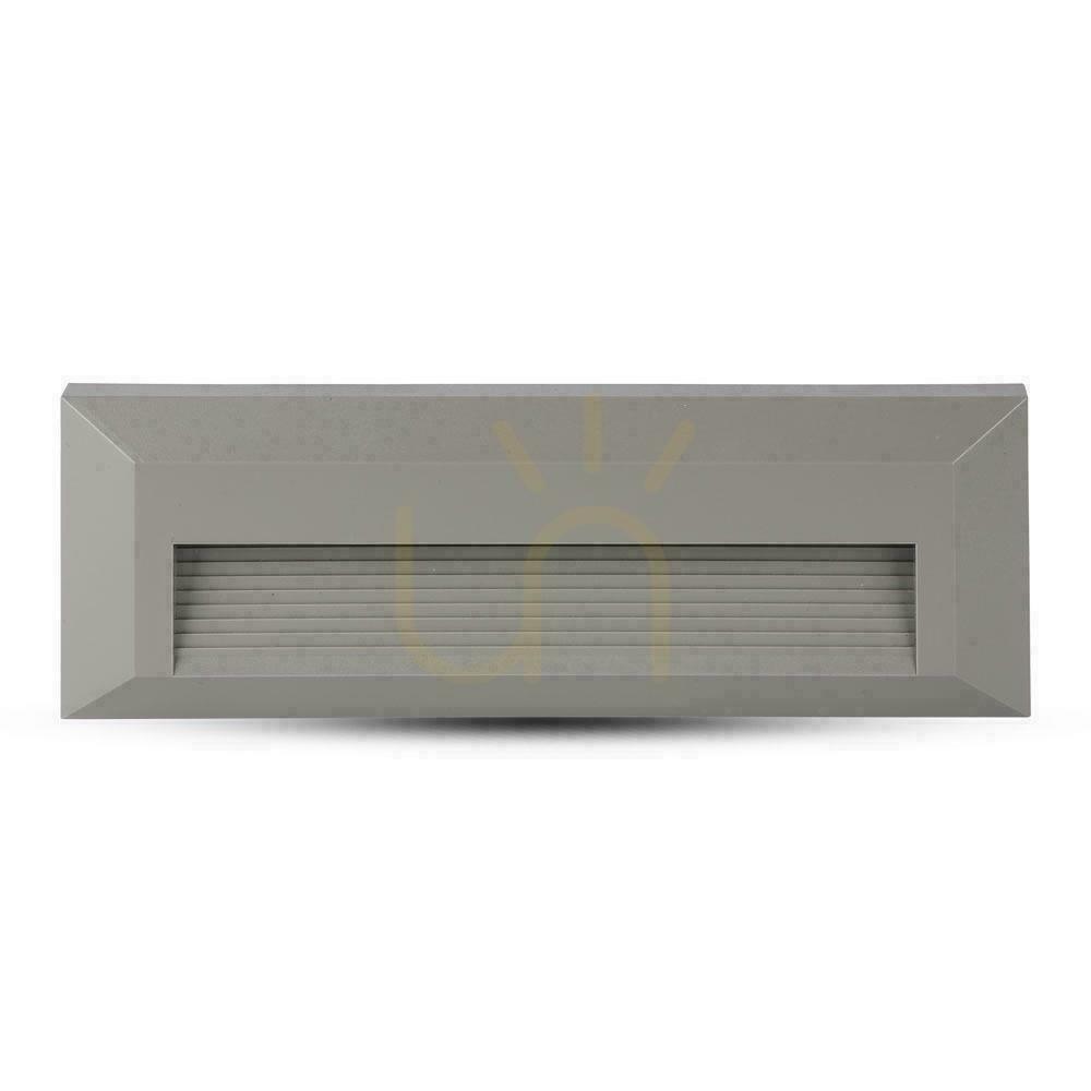 Vorschau 3W LED V-TAC Treppenleuchte Grau Rechteckig 230V IP65 VT-1162 3000K 110lm 3W LED V-TAC Treppenleuchte Grau Rechteckig 230V IP65 VT-1162 3000K 110lm