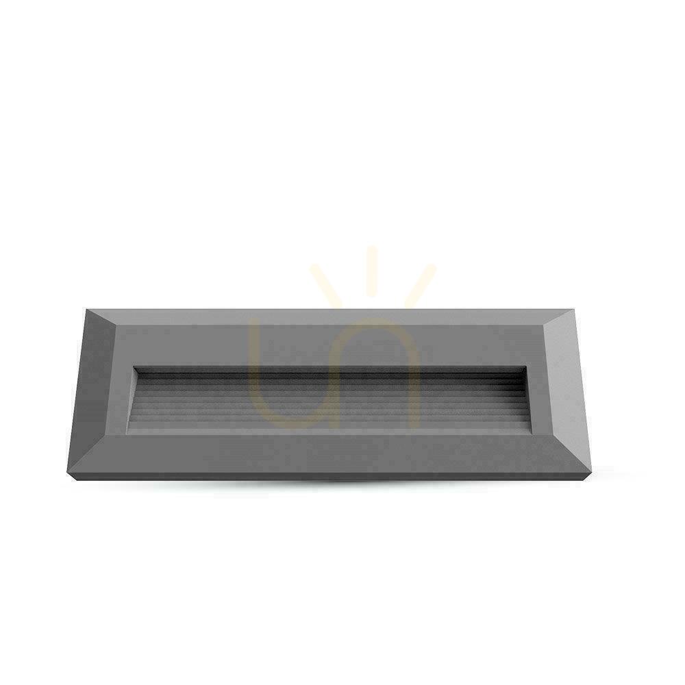 Prüfen 3W LED V-TAC Treppenleuchte Grau Rechteckig 230V IP65 VT-1162 3000K 110lm 3W LED V-TAC Treppenleuchte Grau Rechteckig 230V IP65 VT-1162 3000K 110lm