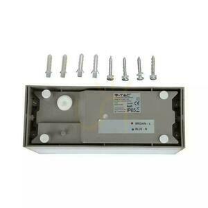 V-TAC 12W LED-Wandleuchte Top Down Grau IP65 VT-8057 3000K 1150lm small 3