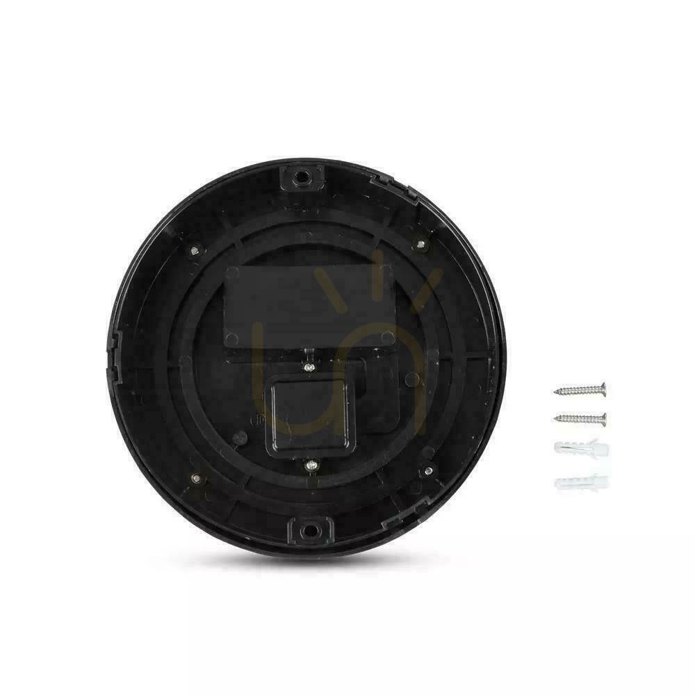 Zeige V-TAC 7W LED Schwarz Runde Wandleuchte IP65 VT-831 3000K 610lm V-TAC 7W LED Schwarz Runde Wandleuchte IP65 VT-831 3000K 610lm