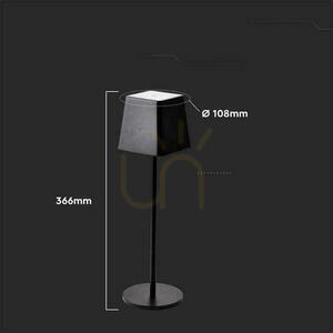 V-TAC 2W LED Ladegerät Dimmbare Nachttischlampe IP54 Schwarz VT-7563 3000K 200lm. small 5