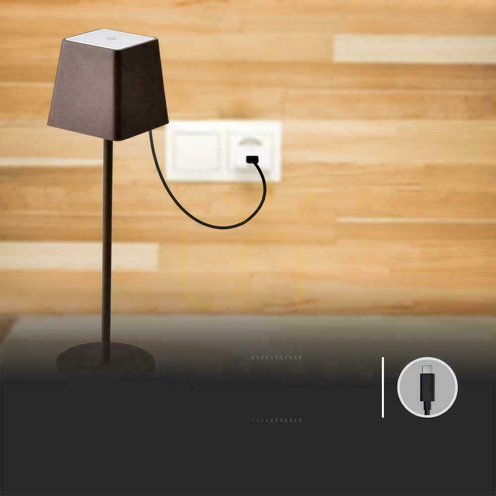 Anzeige V-TAC 2W LED-Ladegerät dimmbare Nachttischlampe IP54 Bronze Corten VT-7563 3000K 200lm V-TAC 2W LED-Ladegerät dimmbare Nachttischlampe IP54 Bronze Corten VT-7563 3000K 200lm