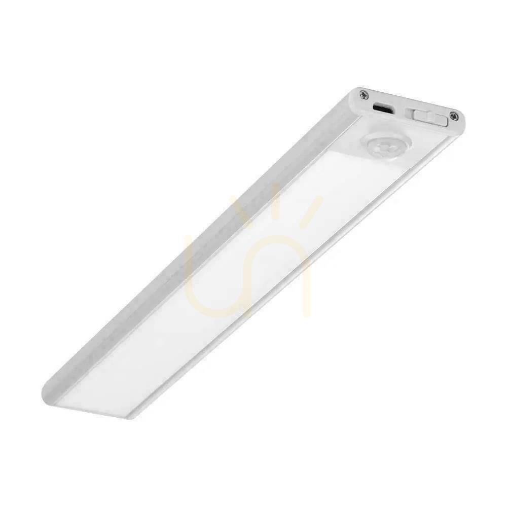 Aussicht V-TAC 2.5W LED-Unterbauleuchte Silber Bewegungssensor USB-Laden 60cm VT-8143 4000K 260lm V-TAC 2.5W LED-Unterbauleuchte Silber Bewegungssensor USB-Laden 60cm VT-8143 4000K 260lm