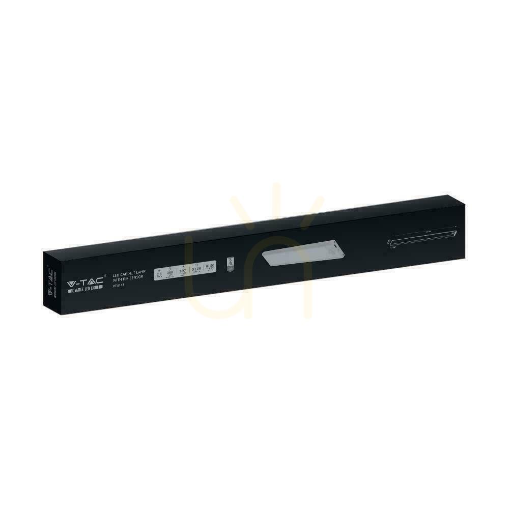 Zeige V-TAC 2.5W LED-Unterbauleuchte Silber Bewegungssensor USB-Laden 60cm VT-8143 4000K 260lm V-TAC 2.5W LED-Unterbauleuchte Silber Bewegungssensor USB-Laden 60cm VT-8143 4000K 260lm