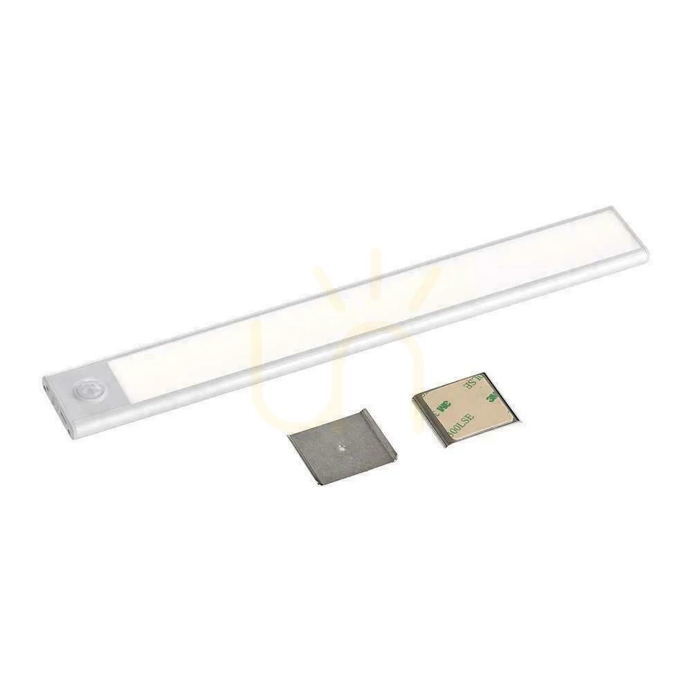 Anzeige V-TAC 2.5W LED-Unterbauleuchte Silber Bewegungssensor USB-Laden 60cm VT-8143 4000K 260lm V-TAC 2.5W LED-Unterbauleuchte Silber Bewegungssensor USB-Laden 60cm VT-8143 4000K 260lm