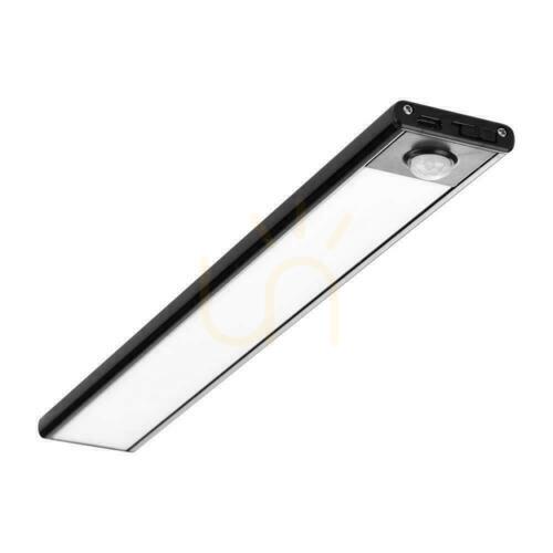 Prüfen V-TAC 2.5W LED-Unterbauleuchte Schwarz Bewegungssensor USB-Laden 60cm VT-8143 3000K 260lm