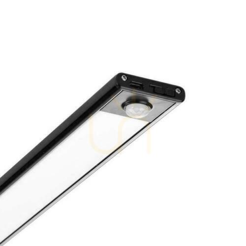 Prüfen V-TAC 2.5W LED-Unterbauleuchte Schwarz Bewegungssensor USB-Laden 60cm VT-8143 3000K 260lm