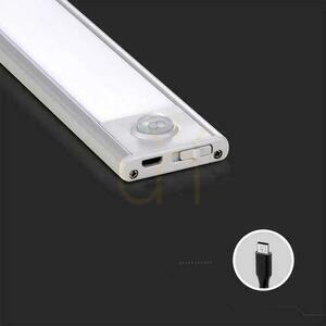 V-TAC 2.5W LED-Unterbauleuchte Silber Bewegungssensor USB-Laden 60cm VT-8143 3000K 260lm small 2