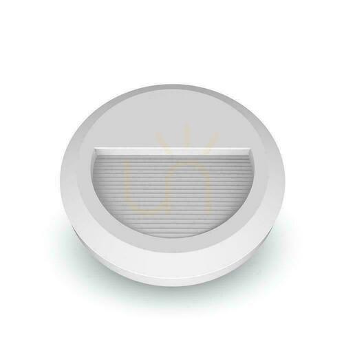 Prüfen Treppenhausleuchte 2W LED V-TAC Weiß Rund 230V IP65 VT-1142 4000K 80lm