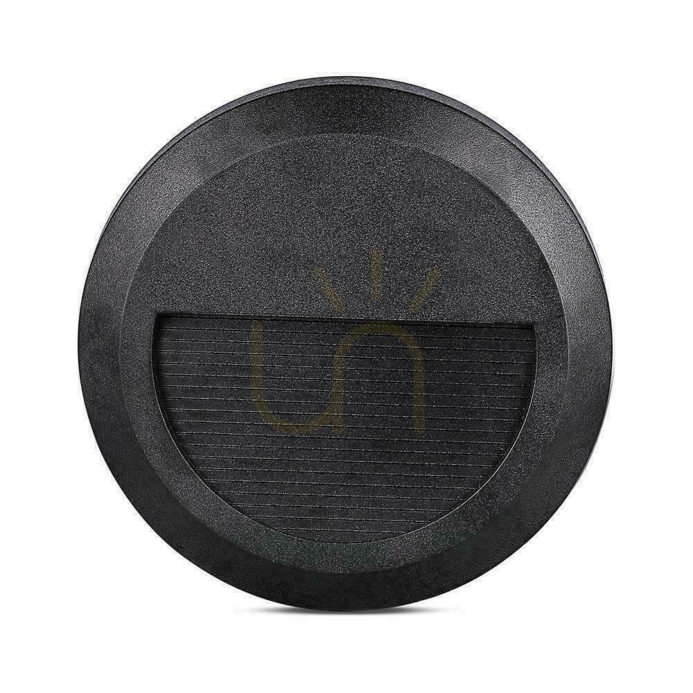 Anzeige 2W LED V-TAC-Treppenleuchte Schwarz Rund 230V IP65 VT-1142 4000K 80lm 2W LED V-TAC-Treppenleuchte Schwarz Rund 230V IP65 VT-1142 4000K 80lm