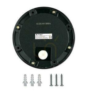 2W LED V-TAC Treppenhaus Leuchte Schwarz Rund 230V IP65 VT-1142 3000K 80lm small 5