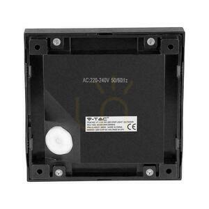 2W LED V-TAC Treppenhausleuchte Schwarz Quadratisch 230V IP65 VT-1152 3000K 70lm small 5