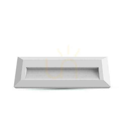 Prüfen Treppenleuchte 3W LED V-TAC Weiß Rechteckig 230V IP65 VT-1162 4000K 110lm
