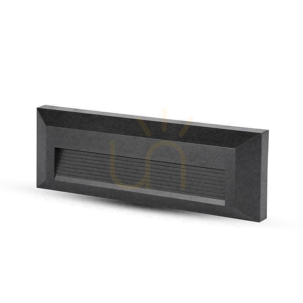 Aussicht Treppenleuchte 3W LED V-TAC Schwarz Rechteckig 230V IP65 VT-1162 4000K 110lm Treppenleuchte 3W LED V-TAC Schwarz Rechteckig 230V IP65 VT-1162 4000K 110lm