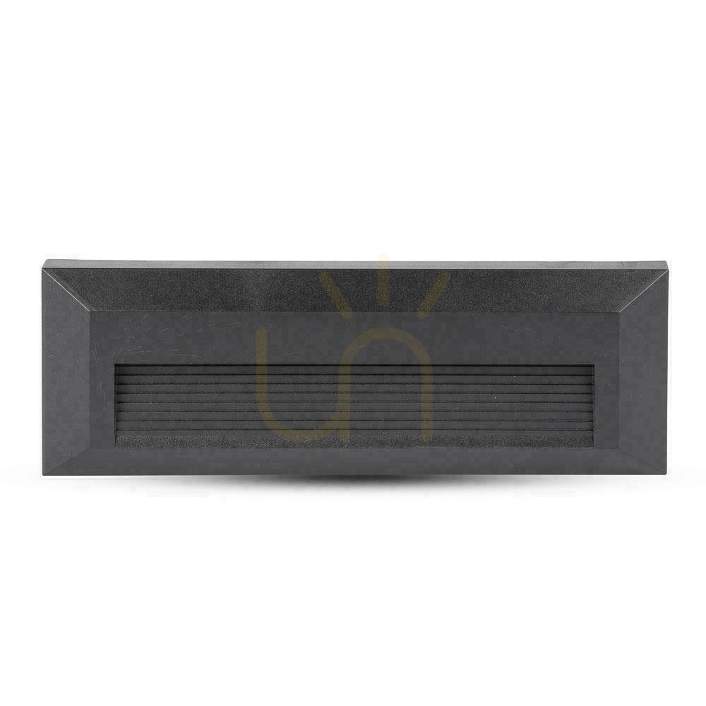 Vorschau Treppenleuchte 3W LED V-TAC Schwarz Rechteckig 230V IP65 VT-1162 4000K 110lm Treppenleuchte 3W LED V-TAC Schwarz Rechteckig 230V IP65 VT-1162 4000K 110lm