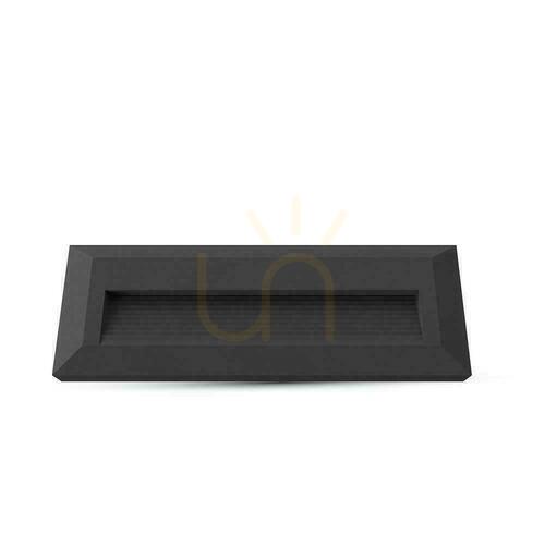 Prüfen Treppenleuchte 3W LED V-TAC Schwarz Rechteckig 230V IP65 VT-1162 4000K 110lm