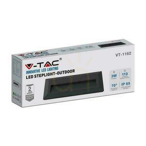 3W LED V-TAC Treppenleuchte Schwarz Rechteckig 230V IP65 VT-1162 3000K 110lm small 3