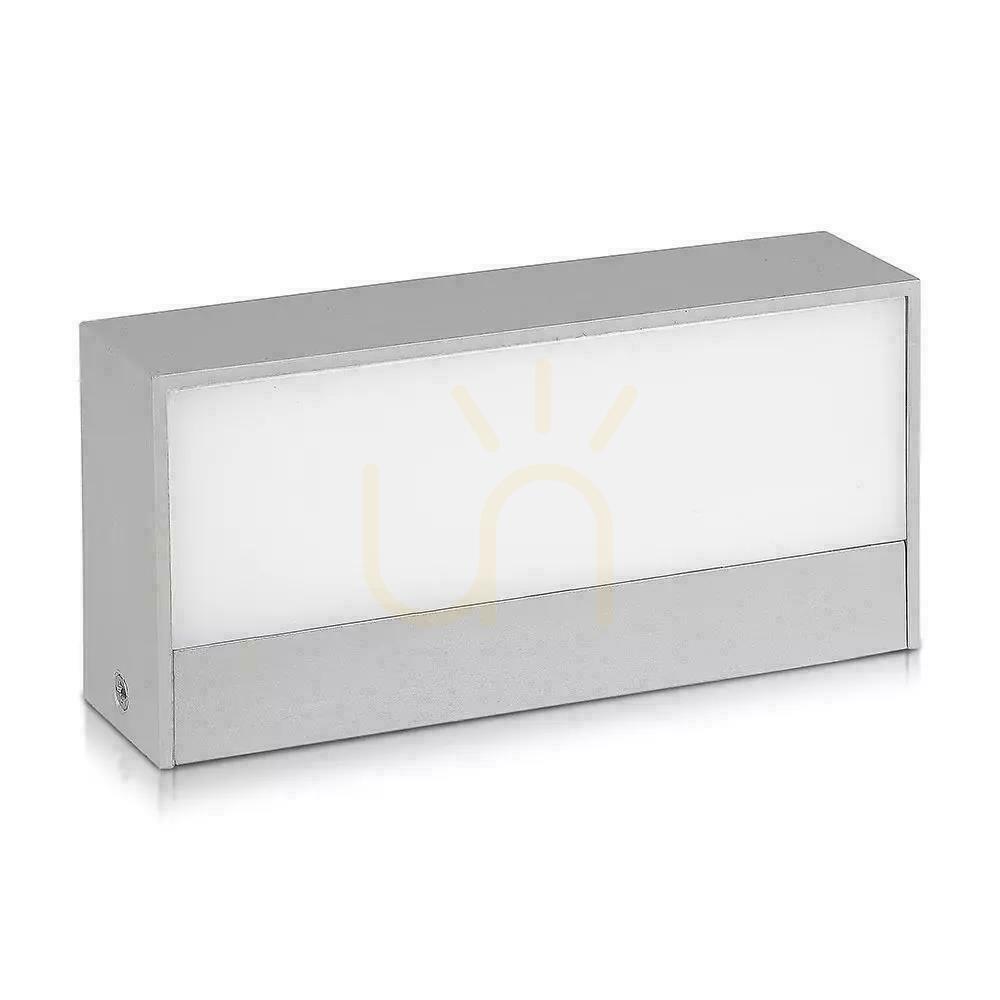 Aussicht V-TAC 9W LED-Wandleuchte Top Down Grau IP65 VT-8056 4000K 850lm V-TAC 9W LED-Wandleuchte Top Down Grau IP65 VT-8056 4000K 850lm