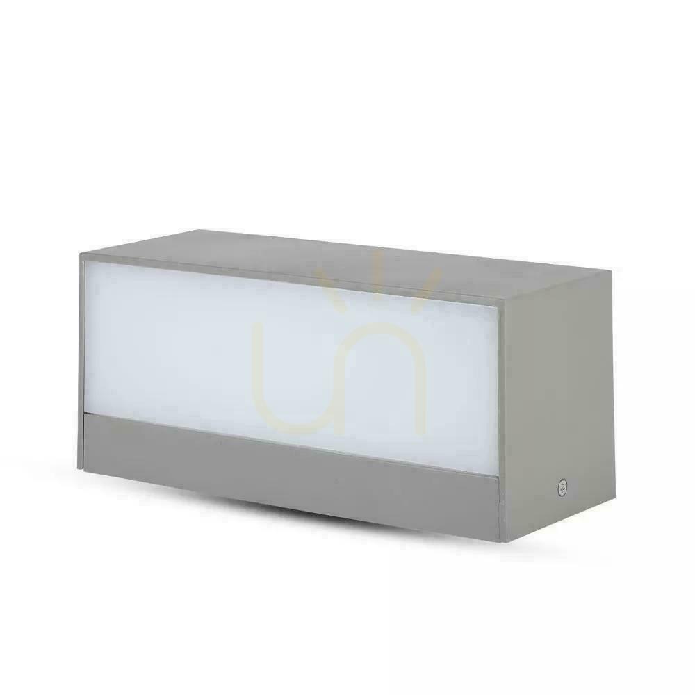 Aussicht V-TAC 12W LED-Wandleuchte Top Down Grau IP65 VT-8057 6400K 1150lm V-TAC 12W LED-Wandleuchte Top Down Grau IP65 VT-8057 6400K 1150lm