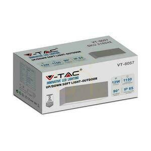 V-TAC 12W LED-Wandleuchte Top Down Grau IP65 VT-8057 6400K 1150lm 2 V-TAC 12W LED-Wandleuchte Top Down Grau IP65 VT-8057 6400K 1150lm small 2