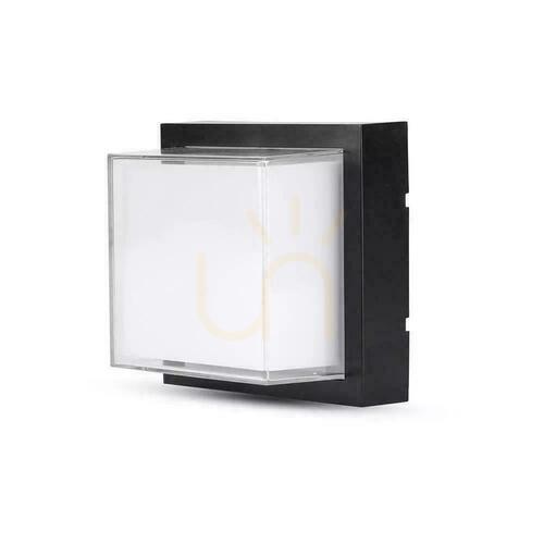 Prüfen V-TAC 12W LED-Leuchte IP65 Schwarz Quadratisch VT-828 3000K 1200lm