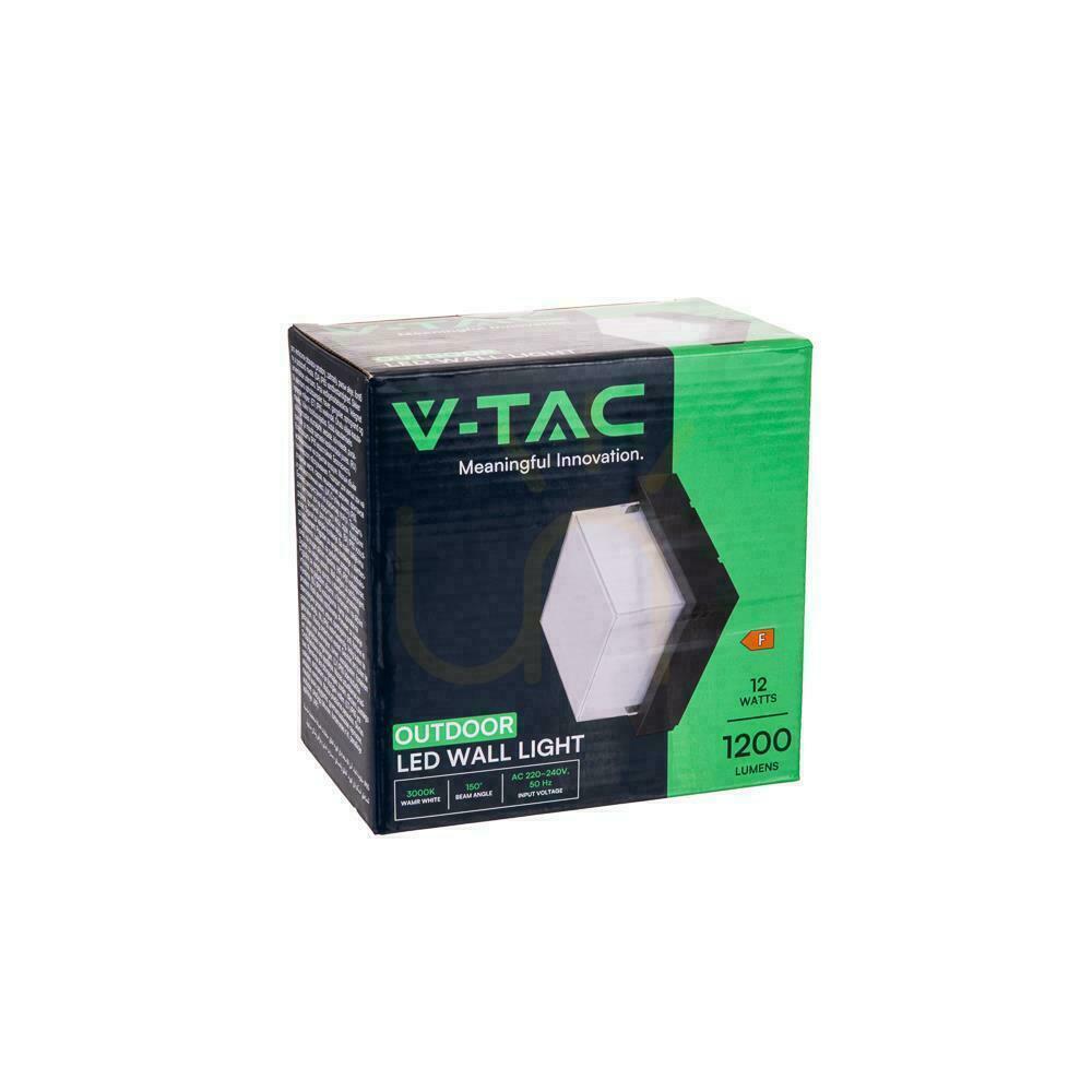 Anzeige V-TAC 12W LED-Leuchte IP65 Schwarz Quadratisch VT-828 3000K 1200lm V-TAC 12W LED-Leuchte IP65 Schwarz Quadratisch VT-828 3000K 1200lm