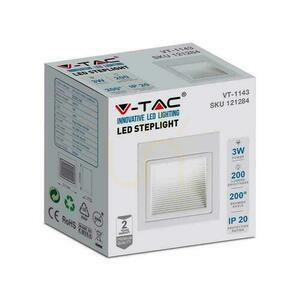 V-TAC 3W LED-Treppenleuchte Quadratisch Weiß 230V VT-1143 4000K 200lm. 3 V-TAC 3W LED-Treppenleuchte Quadratisch Weiß 230V VT-1143 4000K 200lm. small 3