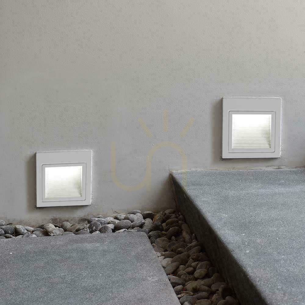 Zeige V-TAC 3W LED-Treppenleuchte Quadratisch Weiß 230V VT-1143 4000K 200lm. V-TAC 3W LED-Treppenleuchte Quadratisch Weiß 230V VT-1143 4000K 200lm.