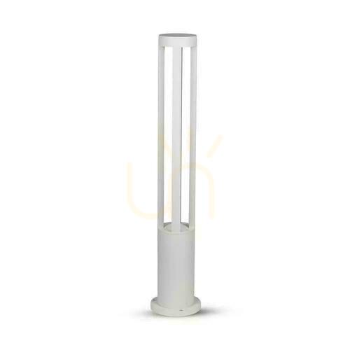 Prüfen V-TAC 10W LED Gartenmast IP65 Weiß 80cm VT-820-W 3000K 1000lm