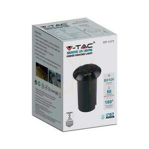 V-TAC VT-1171 LED-Bodeneinbauleuchte 1 W schwarz, vierseitig, IP67, 6400 K small 2