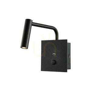 LED-Leuchte V-TAC 3W Wandleuchte Hotel Bett USB Schalter Schwarz COB CREE VT-2943 3000K 150lm 3 Jahre Garantie small 3