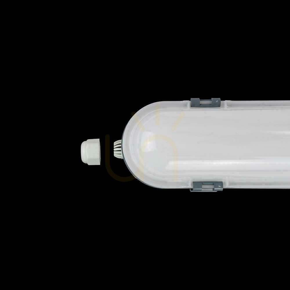 Aussicht V-TAC SAMSUNG CHIP M-SERIES 18W 60cm 120Lm/W ML VT-60018 6400K 2160lm Hermetische LED-Leuchte 3 Jahre Garantie V-TAC SAMSUNG CHIP M-SERIES 18W 60cm 120Lm/W ML VT-60018 6400K 2160lm Hermetische LED-Leuchte 3 Jahre Garantie