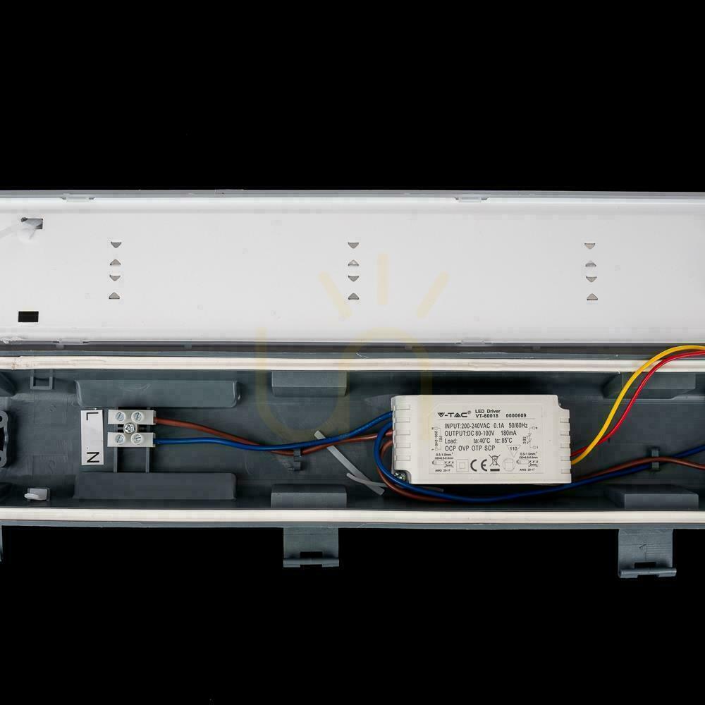 Vorschau V-TAC SAMSUNG CHIP M-SERIES 18W 60cm 120Lm/W ML VT-60018 6400K 2160lm Hermetische LED-Leuchte 3 Jahre Garantie V-TAC SAMSUNG CHIP M-SERIES 18W 60cm 120Lm/W ML VT-60018 6400K 2160lm Hermetische LED-Leuchte 3 Jahre Garantie