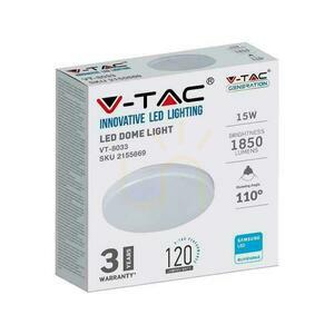 Oberfläche Plafond Rund V-TAC 15W LED SAMSUNG CHIP IP44 120Lm/W VT-8033 4000K 1850lm 3 Jahre Garantie small 4