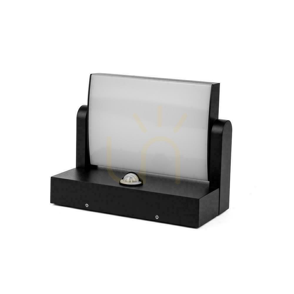 Aussicht V-TAC 17W LED-Projektor-Fassadenleuchte Bewegungsmelder Schwarz IP65 VT-11020S 3000K 2520lm. V-TAC 17W LED-Projektor-Fassadenleuchte Bewegungsmelder Schwarz IP65 VT-11020S 3000K 2520lm.