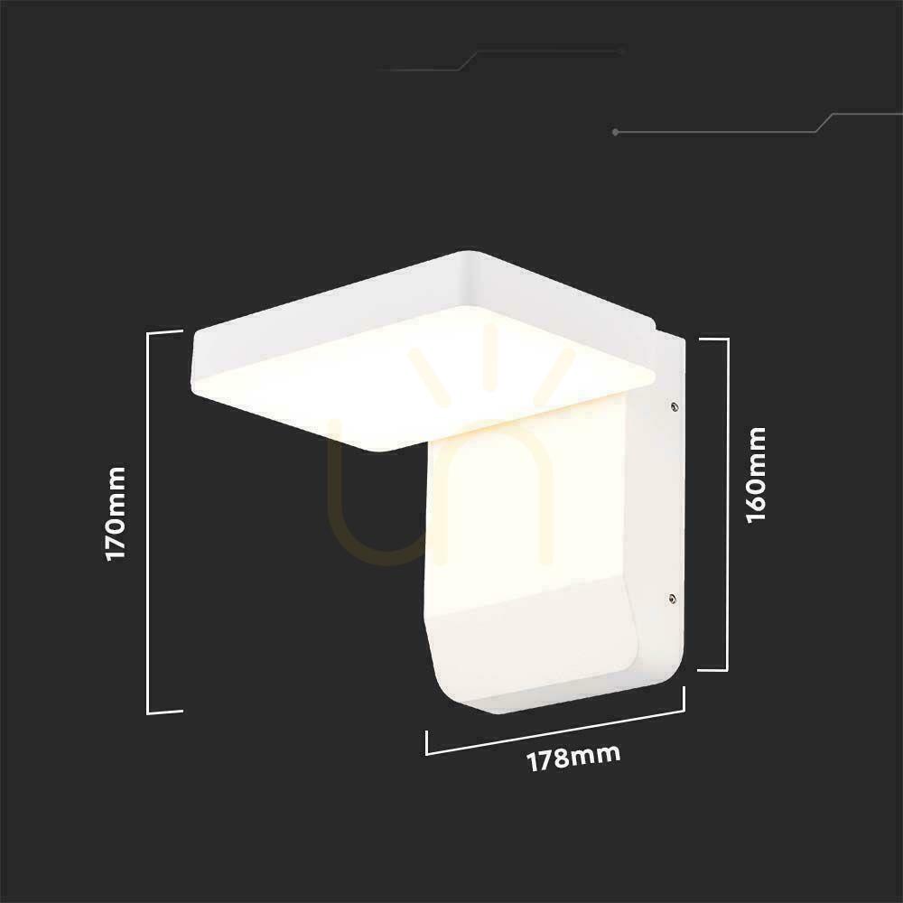 Prüfen V-TAC 17W LED-Projektor-Fassadenleuchte Weiß IP65 VT-11020 3000K 2580lm. V-TAC 17W LED-Projektor-Fassadenleuchte Weiß IP65 VT-11020 3000K 2580lm.