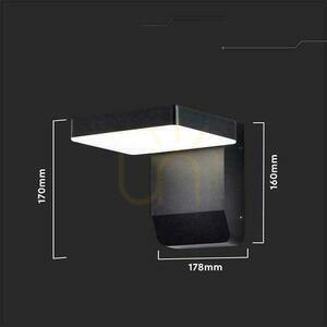 V-TAC 17W LED-Projektor-Fassadenleuchte Schwarz IP65 VT-11020 4000K 2580lm small 4