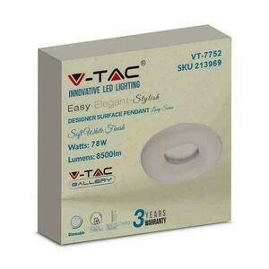 V-TAC 80W LED-Deckenleuchte Oval Farbwechsel 75cm Dimmbar Weiß VT-7752-N 2700K-6400K 7300lm 3 Jahre Garantie small 4