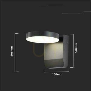 V-TAC VT-11020 LED-Außenwandleuchte 17 W schwarz 4000 K IP65 small 5