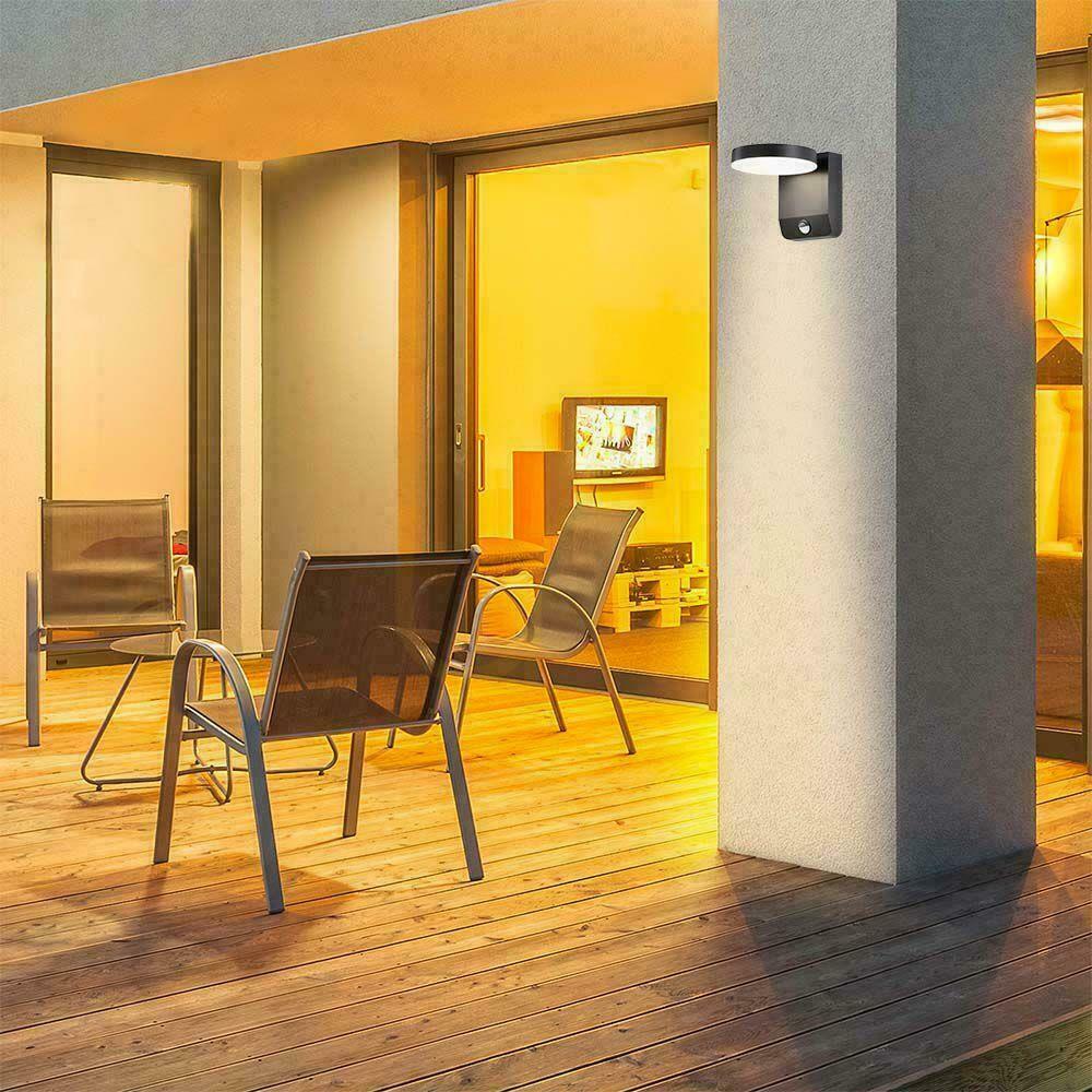 Anzeige Projektor-Fassadenleuchte V-TAC 17W LED-Bewegungsmelder Rund Schwarz IP65 VT-11020S 3000K 2520lm Projektor-Fassadenleuchte V-TAC 17W LED-Bewegungsmelder Rund Schwarz IP65 VT-11020S 3000K 2520lm